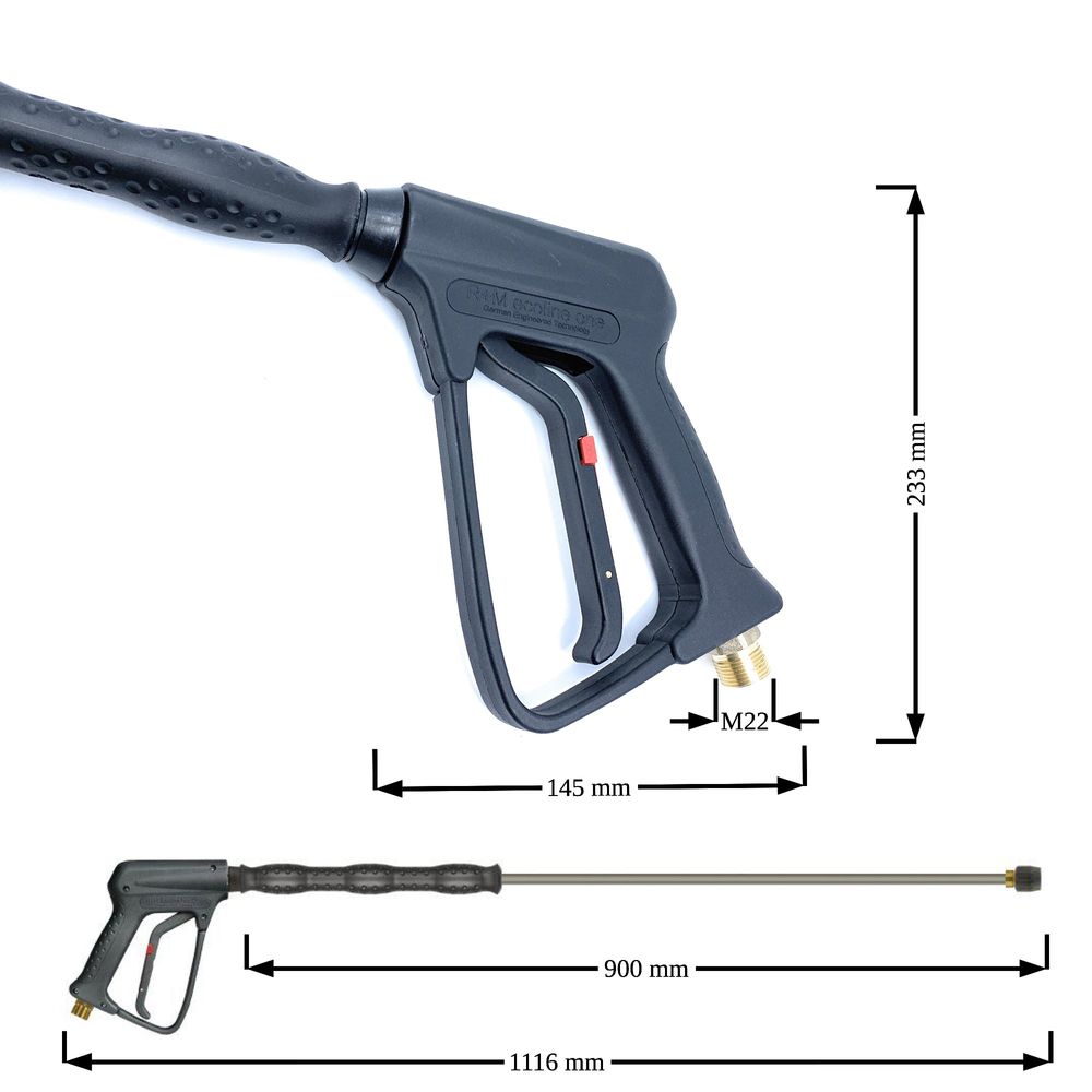Pistole Lanze Düsenschutz 900mm für Kärcher Kränzle Hochdruckreiniger Düse