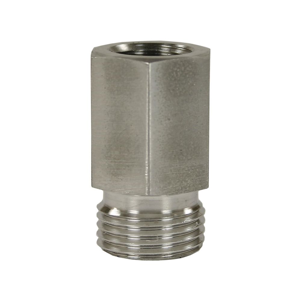 Aufschraubverschraubung M18x1,5 AG - 1/4“ IG, max. 250bar, Edelstahl ...